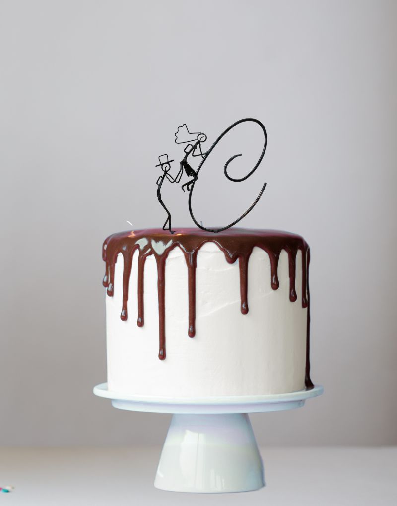 hiking cake topper