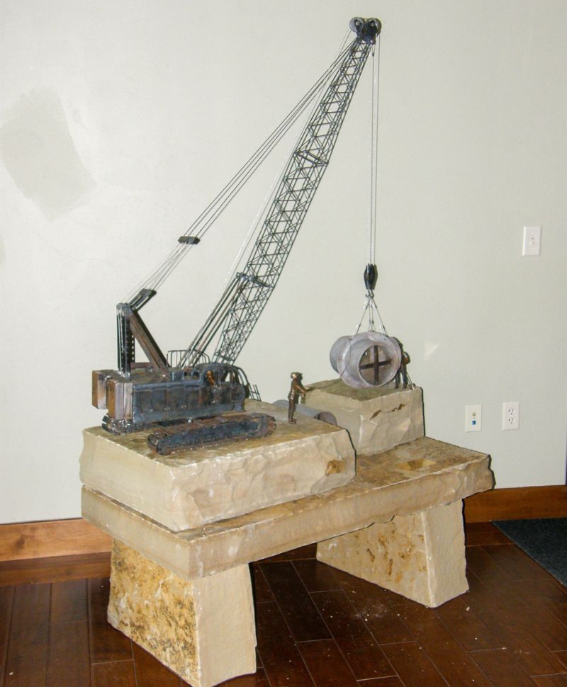 crane sculpture