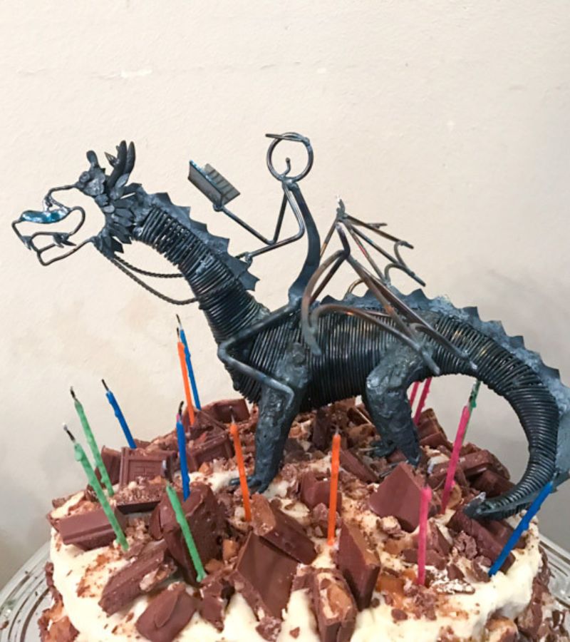 dragon cake topper